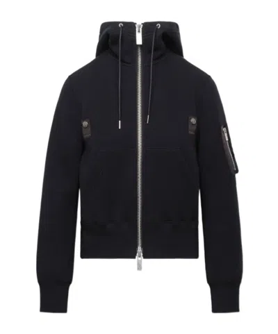 Sacai Long-sleeved Casual Jacket In Black