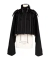Sacai Long-sleeved Casual Jacket In Black