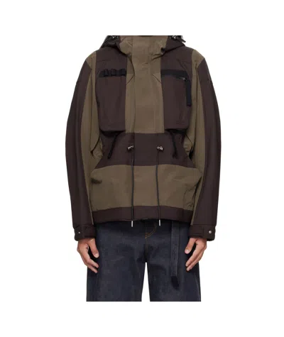 Sacai Long-sleeved Casual Jacket In Multi