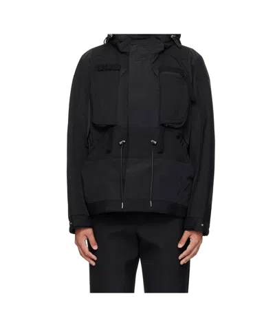 Sacai Long-sleeved Casual Jacket In White