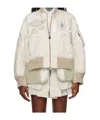 Sacai Long-sleeved Pilot Jacket In White
