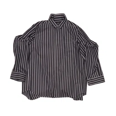 Sacai Long-sleeved Shirt In Black
