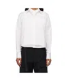 Sacai Long-sleeved Shirt In Red