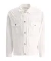 Sacai Thomas Mason Long-sleeved Shirt In White