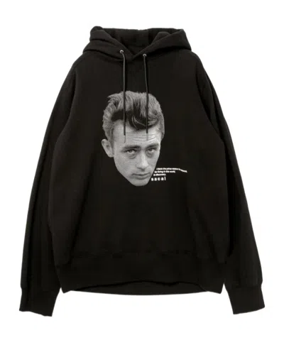 Sacai Black James Dean Hoodie