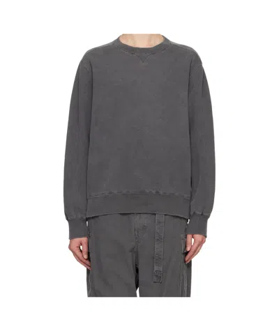 Sacai Long-sleeved Sweater In Black