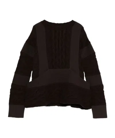 SACAI LONG-SLEEVED SWEATER
