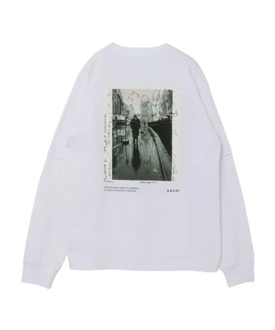 Sacai Long-sleeved T-shirt In White