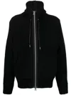 Sacai Sponge Nylon Twill Hoodie In Black