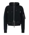 Sacai Sponge Double-layer Bomber Jacket In Black