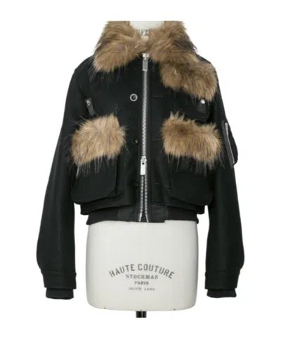 Sacai Long-sleeve Jacket In Black