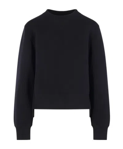 Sacai Long-sleeved Sweatshirt In Black