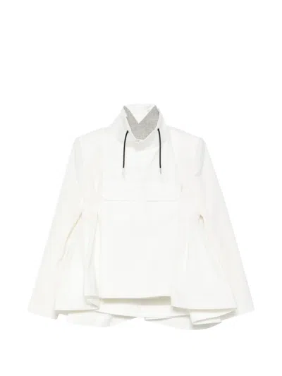 Sacai Long-sleeves Blazer In White
