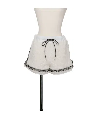 Sacai Loose Waist Shorts In White