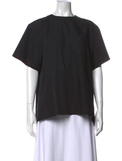 Pre-owned Sacai Luck Crew Neck Short Sleeve Top In Black