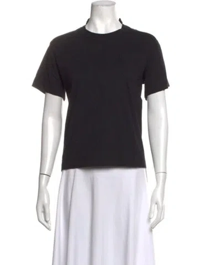 Pre-owned Sacai Luck Crew Neck Short Sleeve T-shirt In Black