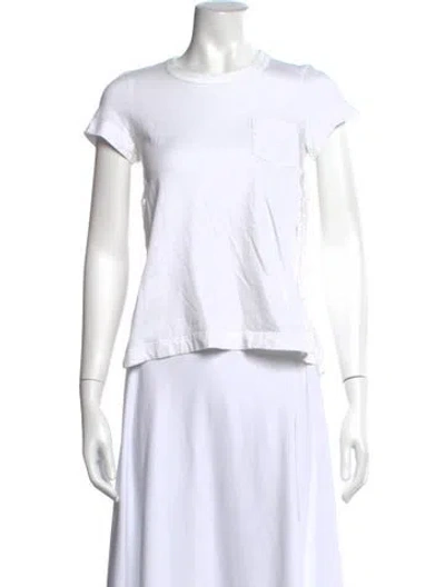 Pre-owned Sacai Luck Crew Neck Short Sleeve T-shirt In White