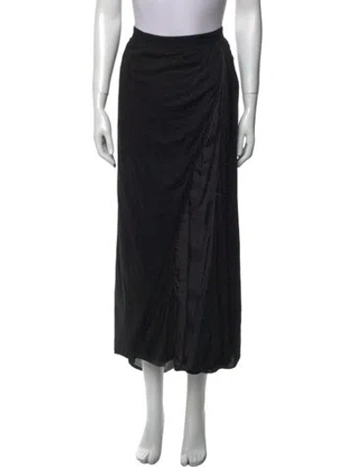 Pre-owned Sacai Luck Midi Length Skirt In Black