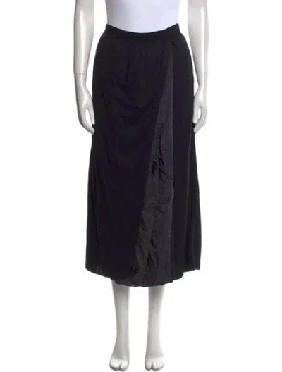 Pre-owned Sacai Luck Midi Length Skirt In Black