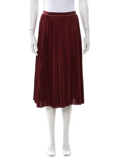 Pre-owned Sacai Luck Midi Length Skirt In Red