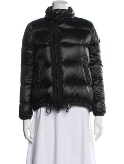 Pre-owned Sacai Luck Nylon Down Jacket In Blue