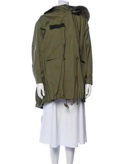 Pre-owned Sacai Luck Parka In Green