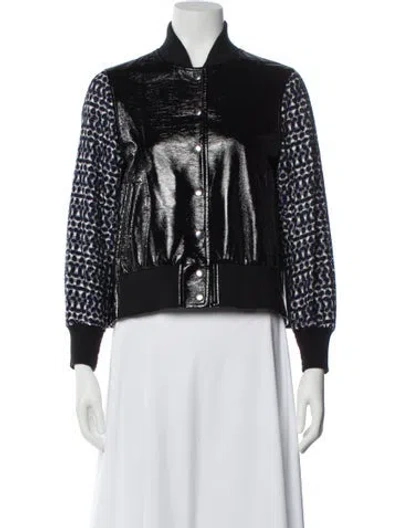 Pre-owned Sacai Luck Printed Evening Jacket In Black