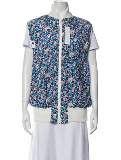Pre-owned Sacai Luck Printed Vest In Blue