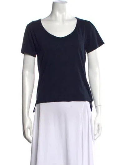 Pre-owned Sacai Luck Scoop Neck Short Sleeve T-shirt In Blue