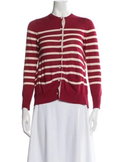 Pre-owned Sacai Luck Striped Crew Neck Top In Multi
