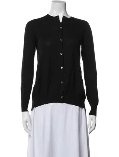 Pre-owned Sacai Luck Wool Crew Neck Sweater In Black/blue