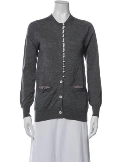Pre-owned Sacai Luck Wool Jacket In Grey