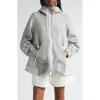Sacai Ma-1 Side Gusset Sponge Hoodie In L/gray × L/gray
