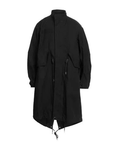 Sacai Man Overcoat & Trench Coat Black Size 1 Cotton, Nylon