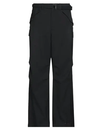 Sacai Man Pants Black Size 3 Polyester, Wool