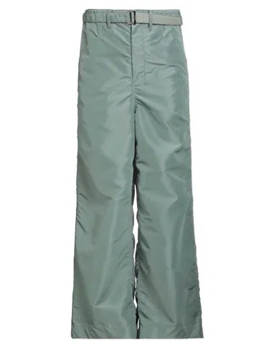 Sacai Man Pants Sage Green Size 1 Nylon