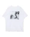 Sacai Man Ray Print T-shirt In White
