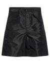 Sacai Belted Cargo Shorts In Black