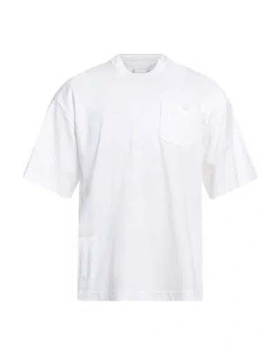 Sacai Man T-shirt White Size 2 Cotton, Rayon