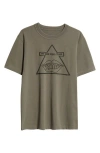 Sacai Mark Gonzales The Good Vibes Graphic T-shirt In Khaki