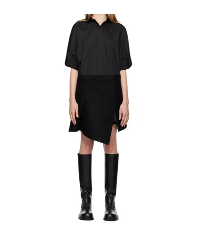 Sacai Matching Dress In Black