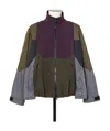 Sacai Patchwork Lightweight Jacket In Black