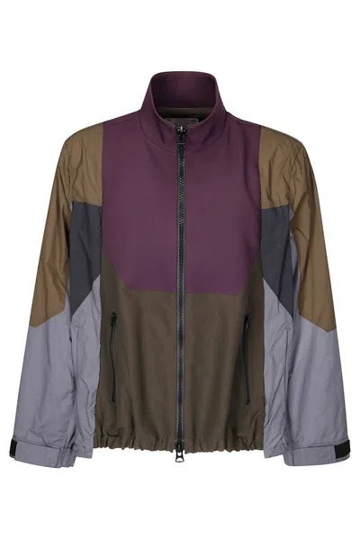 Sacai Patchwork Lightweight Jacket In Multi
