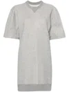 Sacai Mélange Mini Dress In Grey