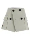 Sacai Mini Skirt With Built-in