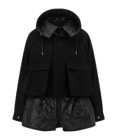 SACAI SACAI MELTON BLOUSON