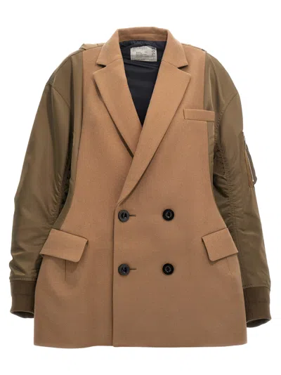 SACAI MELTON COAT 