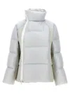 Sacai Melton Down Jacket In 灰色的
