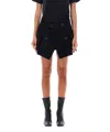 Sacai Wool Melton Mini Skirt With Flap Pockets