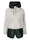 Sacai Mixed Media Blouson Jacket In Multi